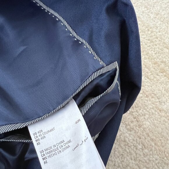 Alfani Slim Fit Blue Suit Jacket 40R - Picture 8 of 10